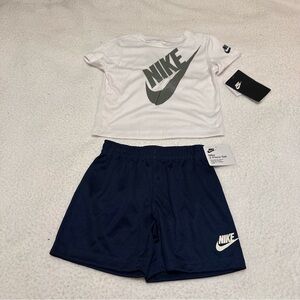 Boy’s Nike White and Dark Blue Sports Outfit